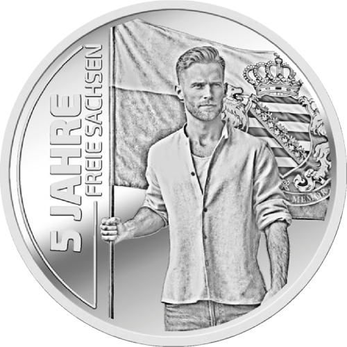 Silber-Sachsentaler Freie Sachsen (auf 200 Stück limitiert)